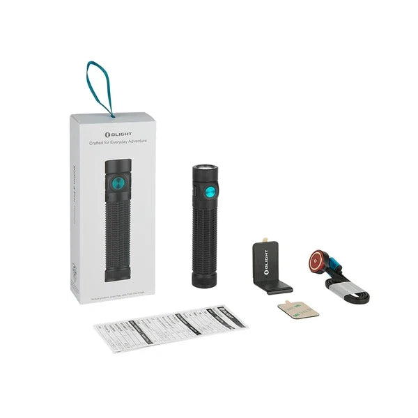 Load image into Gallery viewer, Olight Baton 4 Pro Rechargeable EDC Flashlight – 1600 Lumens – Black &amp; Stars &amp; Stripes
