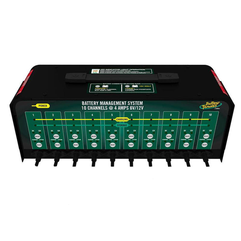 Load image into Gallery viewer, 10 Bank, 4 AMP Selectable 12V / 6V Battery Charger
