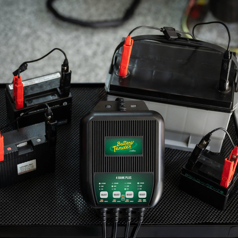 Load image into Gallery viewer, Battery Tender® 4-Bank 12V 1.25 Amp Battery Charger and Maintainer
