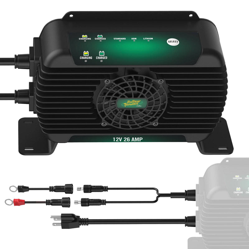 Load image into Gallery viewer, PowerPlus 12V 26 AMP Single Output Battery Charger and Maintainer
