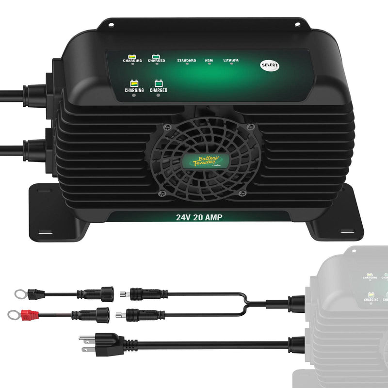 Load image into Gallery viewer, PowerPlus 24V 20 AMP Single Output On-Board Battery Charger and Maintainer

