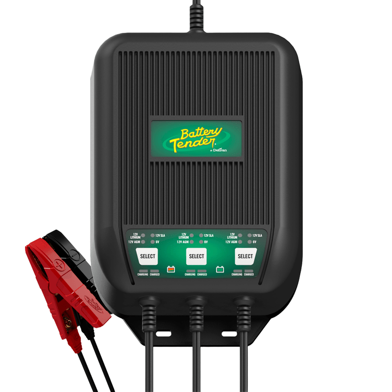 Load image into Gallery viewer, 3-Bank Selectable 12V or 6V, 9 AMP Battery Charger
