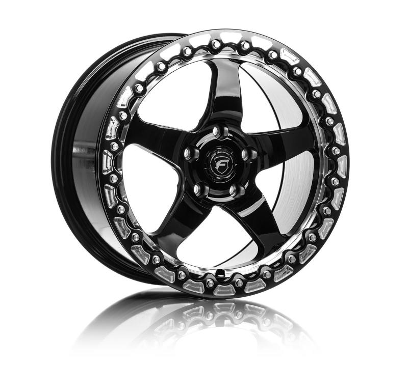 Load image into Gallery viewer, Forgestar D5 Beadlock 17x10 / 5x114.3 BP / ET50 / 7.5in BS Gloss Black Wheel
