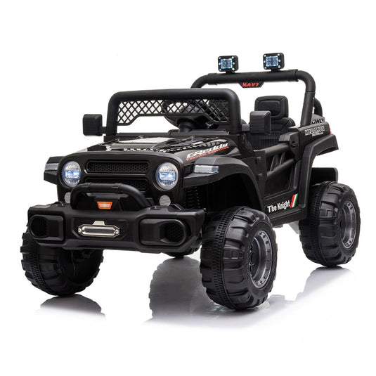 BBH-016 Dual Drive 12V 4.5A.h 2.4G Remote Control Off-Road Vehicle in Black