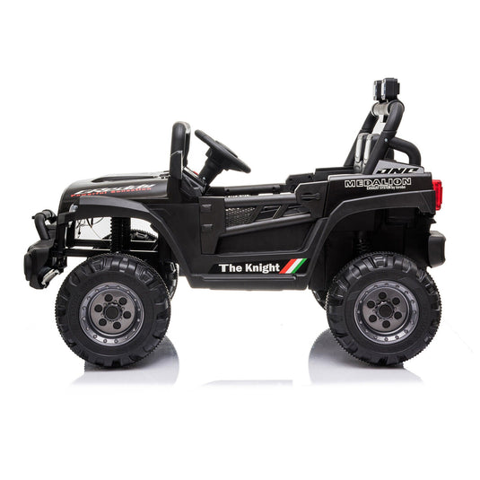 BBH-016 Dual Drive 12V 4.5A.h 2.4G Remote Control Off-Road Vehicle in Black