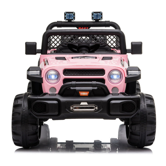 BBH-016 Dual Drive 12V 4.5A.h 2.4G Remote Control Pink Off-Road Vehicle