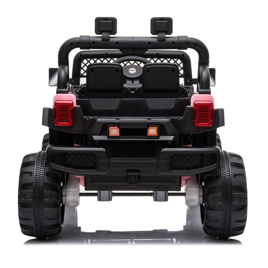BBH-016 Dual Drive 12V 4.5A.h 2.4G Remote Control Pink Off-Road Vehicle