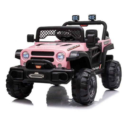 BBH-016 Dual Drive 12V 4.5A.h 2.4G Remote Control Pink Off-Road Vehicle