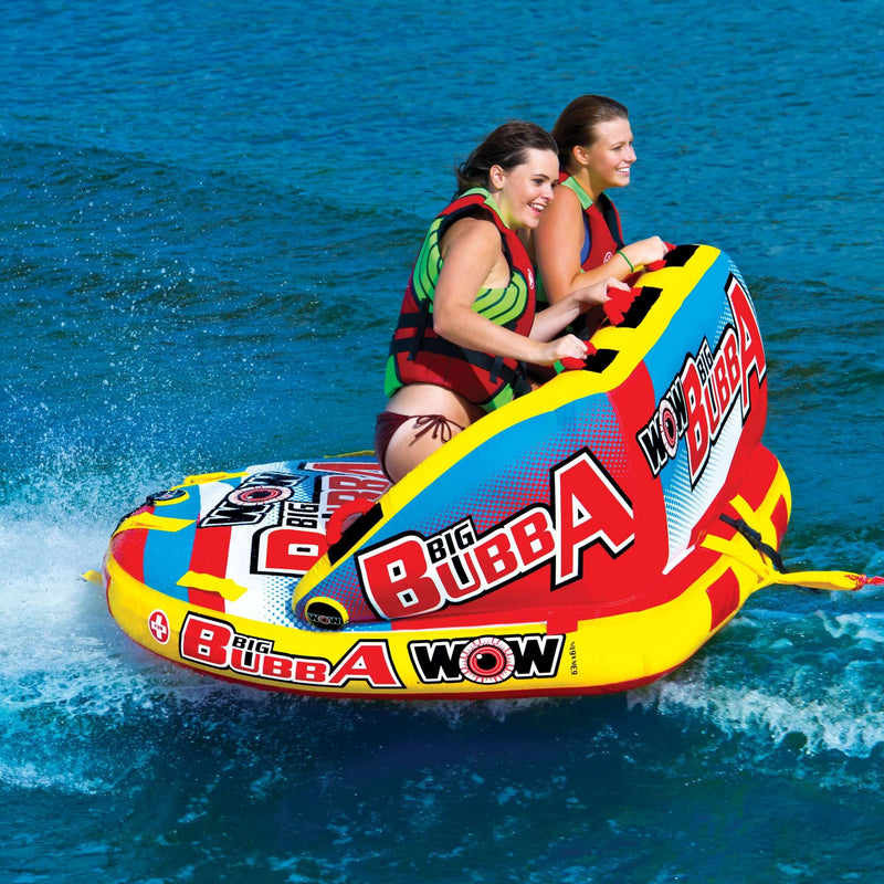 Load image into Gallery viewer, WOW Watersports Big Bubba Hi Vis 2 Person Towable Water Tube For Pool and Lake
