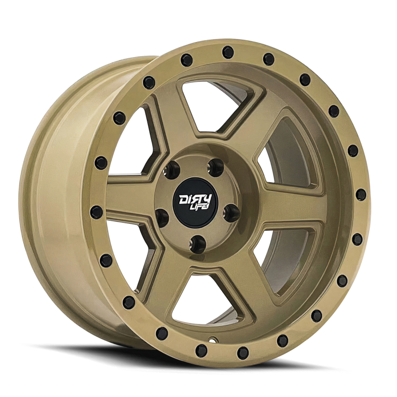 Load image into Gallery viewer, Dirty Life 9315 Compound 17x9 / 6x139.7 BP / -12mm Offset / 106mm Hub Desert Sand Wheel
