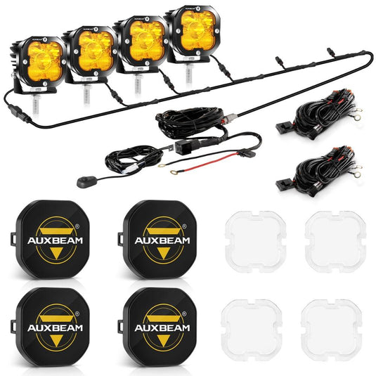 XP-ULTRA Series 3 Inch 80W 9600LM LED Pods Lights White&Amber