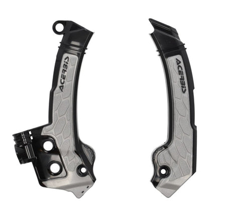 Acerbis 23+ Husqvarna FC/FX/ TC/ TXi/ FE/ TE Frame Guards- X-Grip - Black/Gray 2979601001