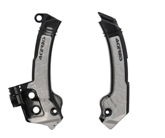 Acerbis 23+ Husqvarna FC/FX/ TC/ TXi/ FE/ TE Frame Guards- X-Grip - Black/Gray 2979601001