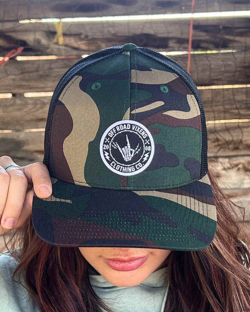 Load image into Gallery viewer, Be Epic Camo Trucker Hat
