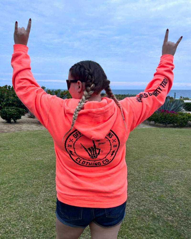 Load image into Gallery viewer, Be Epic Pullover Neon Coral
