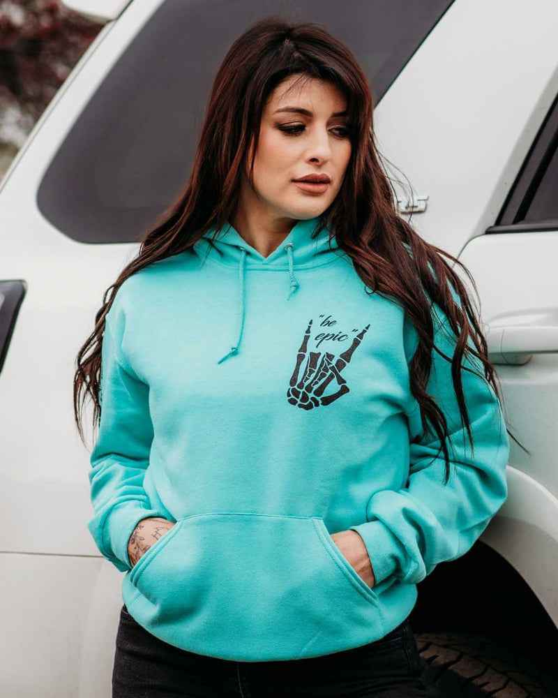 Load image into Gallery viewer, Be Epic Unisex Pullover Hoodie - Mint
