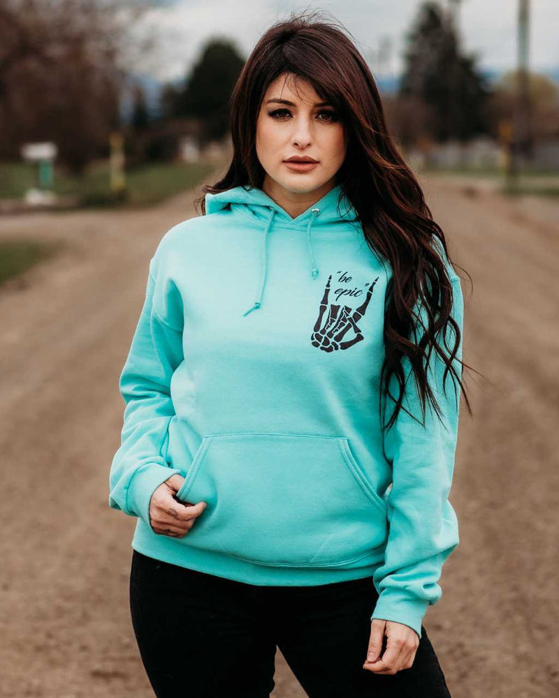 Load image into Gallery viewer, Be Epic Unisex Pullover Hoodie - Mint
