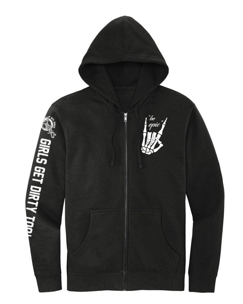 Load image into Gallery viewer, Be Epic Unisex Zip Up Hoodie
