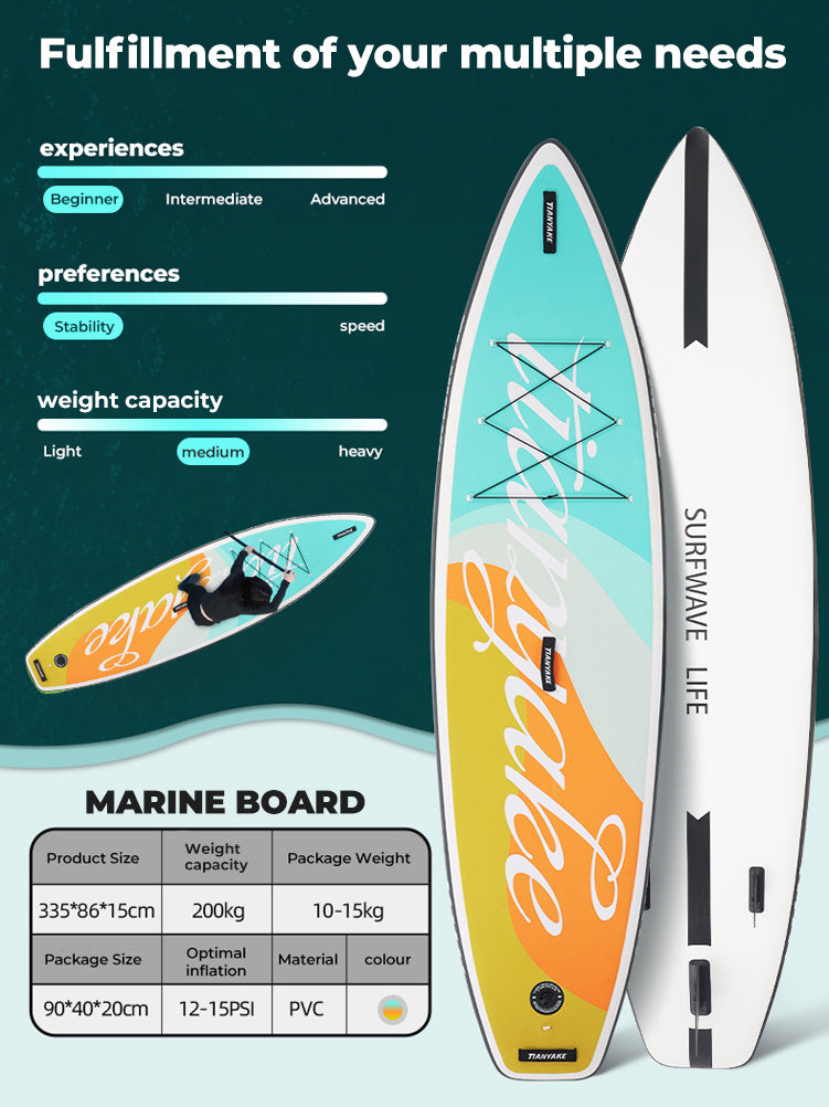 Load image into Gallery viewer, 11&#39; SUP Board,All-Around Pro paddle board,Giant Wave Paddle board ,standing up paddle board
