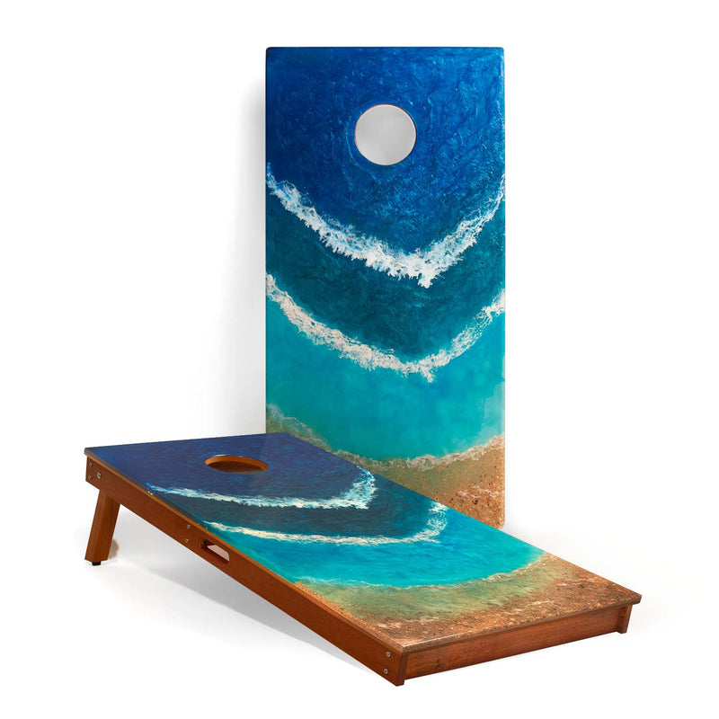 Load image into Gallery viewer, Studio Series Beach Resin 2x4 Cornhole Boards
