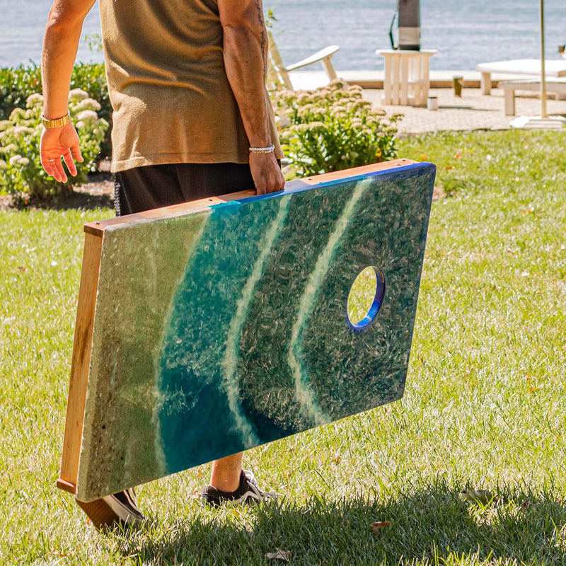 Load image into Gallery viewer, Studio Series Beach Resin 2x4 Cornhole Boards
