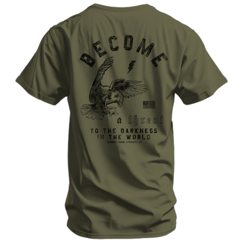 Load image into Gallery viewer, Become A Threat To The Darkness Men's T-Shirt
