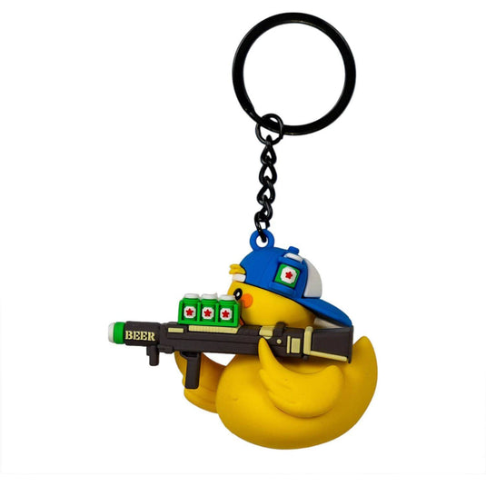 Beer Launcher TactiDuck 3D Rubber Keychain