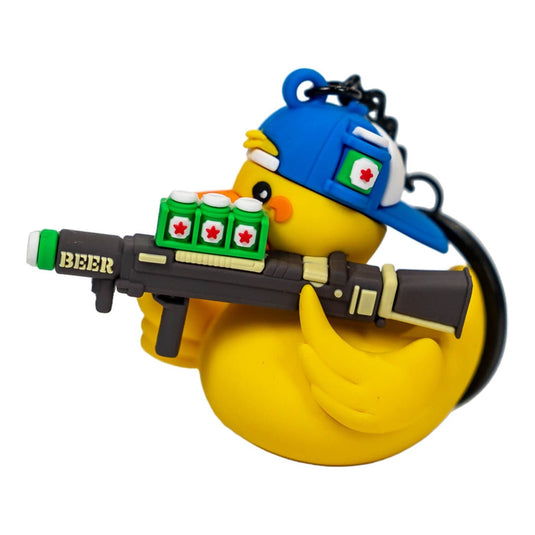 Beer Launcher TactiDuck 3D Rubber Keychain
