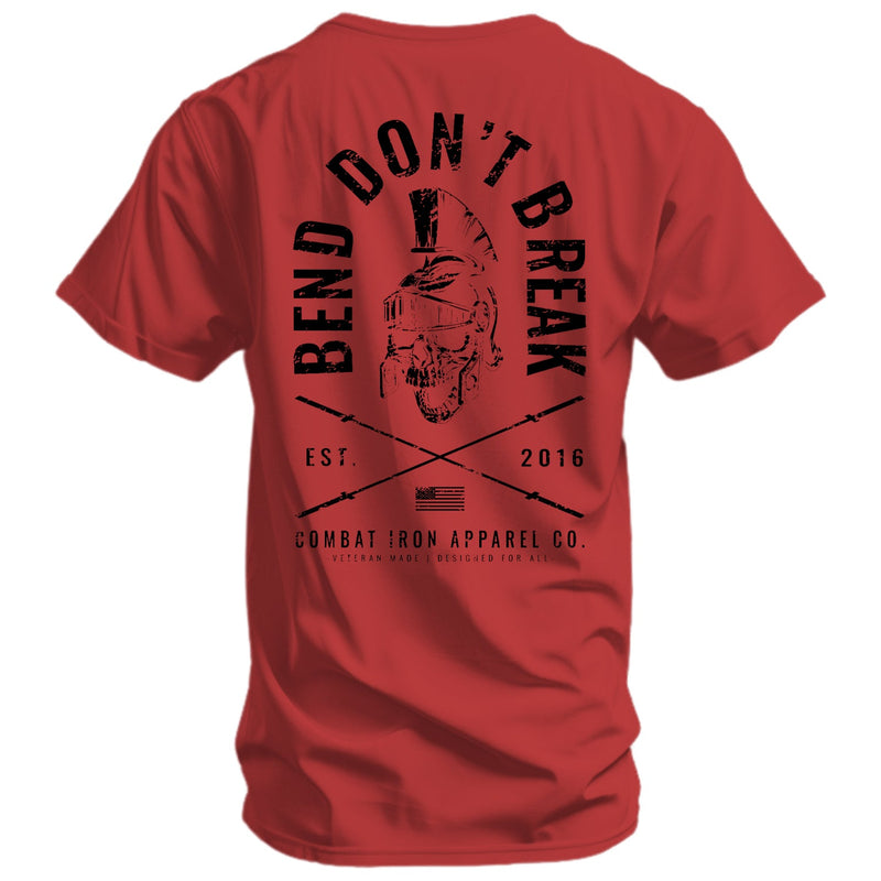 Load image into Gallery viewer, Bend Don&#39;t Break Barbell Skull Men&#39;s T-Shirt
