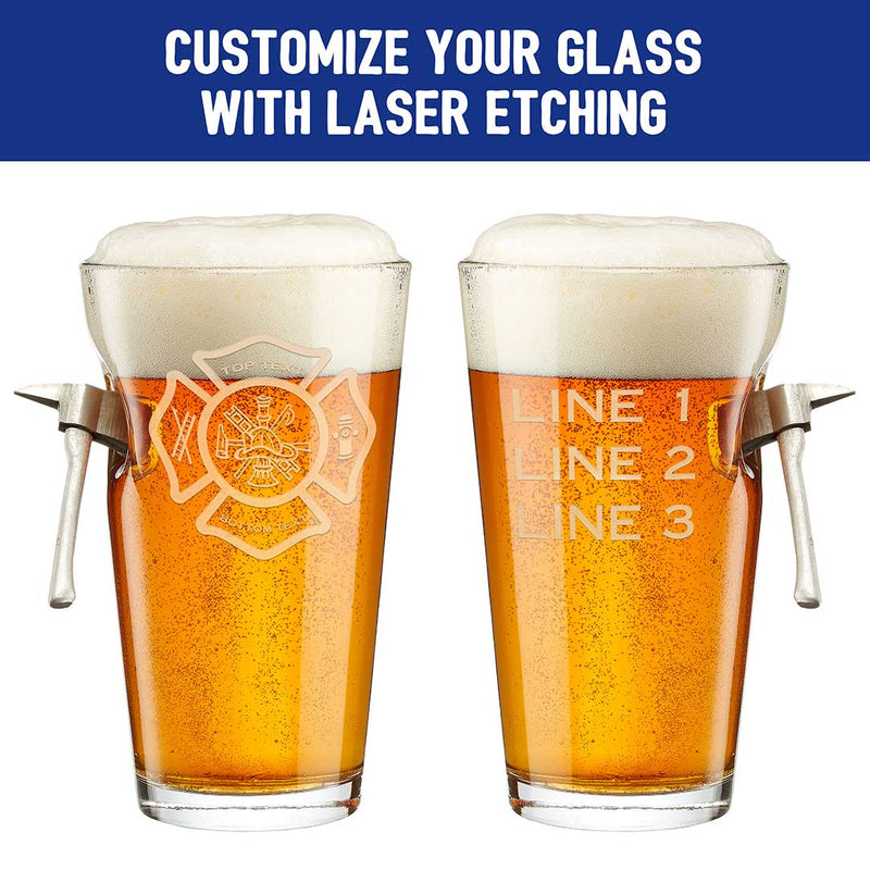 Load image into Gallery viewer, BenShot Fire Axe Glass - Maltese Cross
