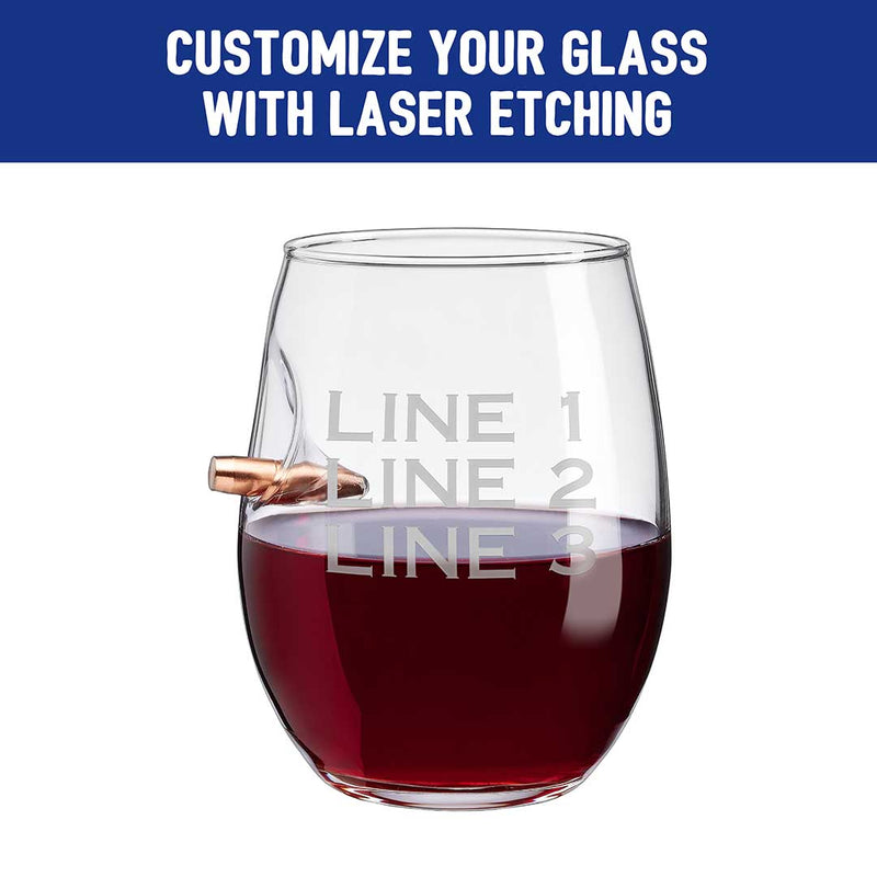 Load image into Gallery viewer, BenShot Freedom Wine Glass - 15oz
