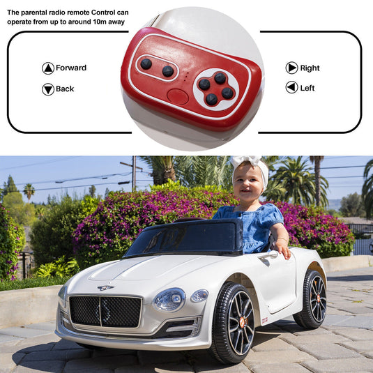 Premium Bentley Style Kids Electric Ride On Car with 2.4G Remote Control - Safe and Fun Toy for Children