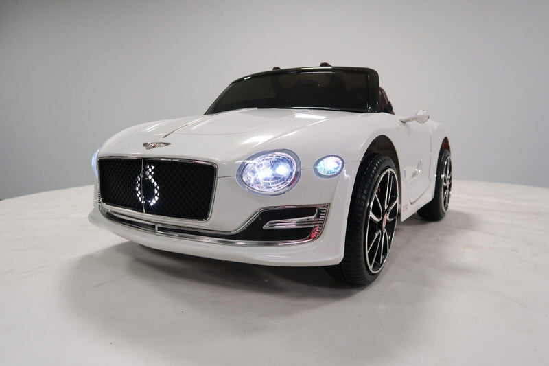 Load image into Gallery viewer, Bentley Licensed 12V Electric Ride On Car for Kids - White
