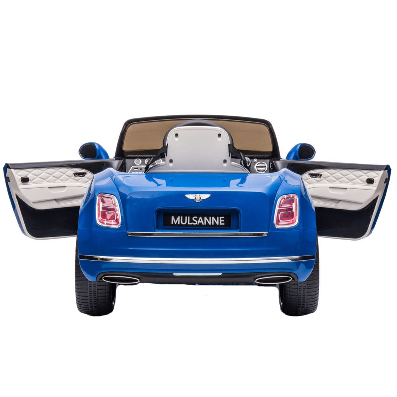Load image into Gallery viewer, Bentley Mulsanne Licensed Electric Ride On Car for Kids - Blue+Grey
