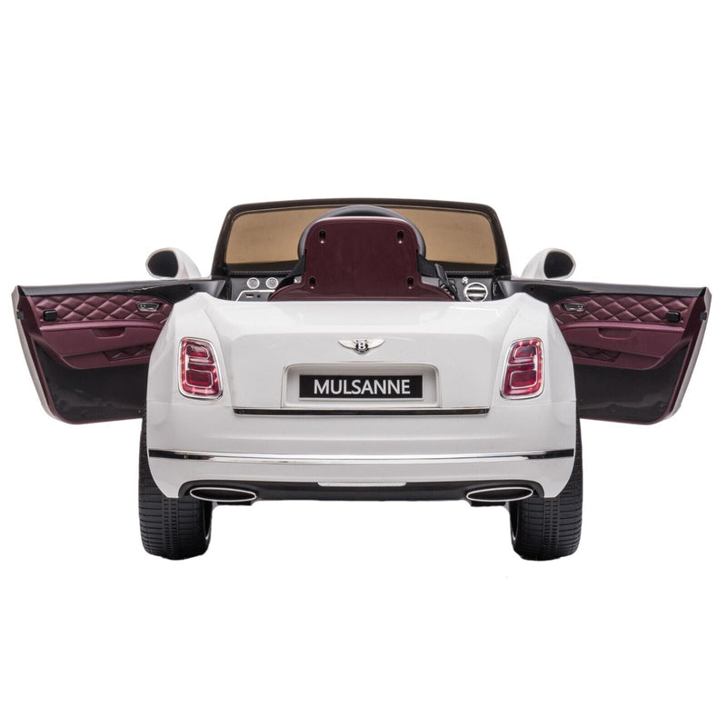 Load image into Gallery viewer, Bentley Mulsanne Licensed Electric Ride On Car for Kids - White
