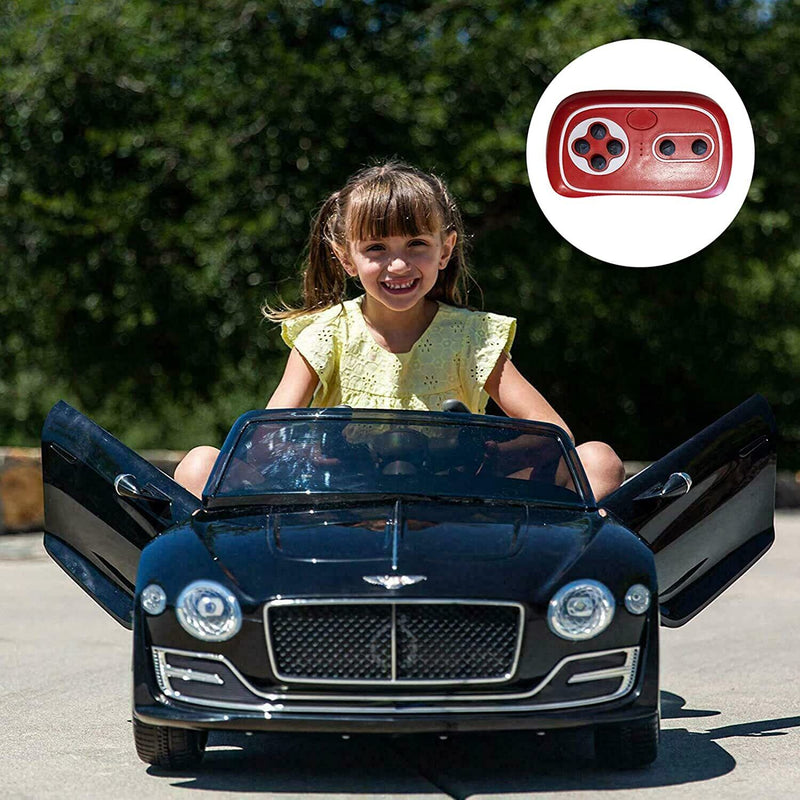 Load image into Gallery viewer, BENTLEY Style 12V Electric Kids Ride On Car Racer with Double Seats Control in Black
