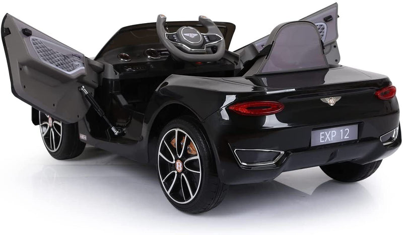 Load image into Gallery viewer, BENTLEY Style 12V Electric Kids Ride On Car Racer with Double Seats Control in Black

