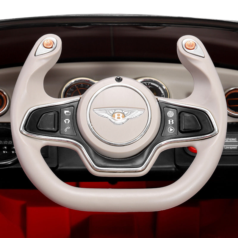 Load image into Gallery viewer, White Bentley Style Kids Electric Ride On Car with Remote Control - Perfect Gift for Little Drivers
