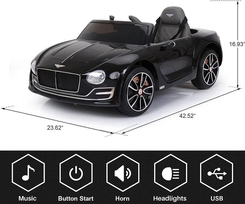 Load image into Gallery viewer, Bentley Style 12V Electric Ride On Car for Kids with 2.4G Remote Control
