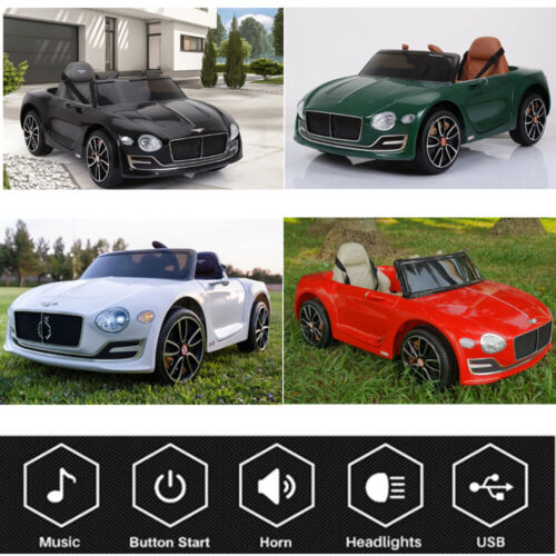 Load image into Gallery viewer, Bentley Style 12V Electric Ride-On Car with Remote Control and LED Lights for Kids
