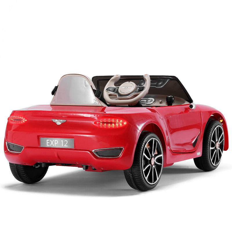 Load image into Gallery viewer, Bentley Style 12V Electric Ride-On Car with Remote Control and LED Lights for Kids
