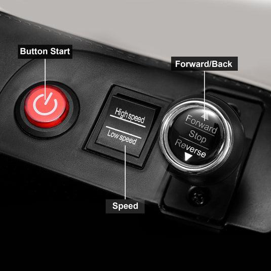 BENTLEY Style 12V Kids Ride-On Car with Remote Control, LED Lights, and MP3 Player