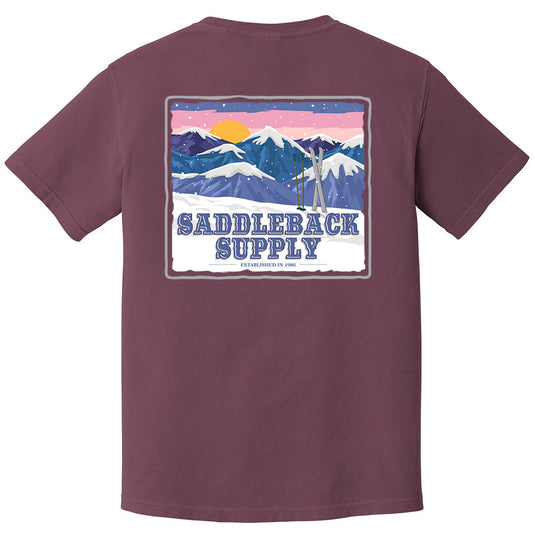 Snowy Peaks Pigment Tee