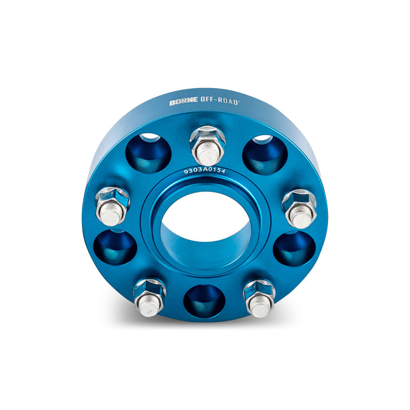 Load image into Gallery viewer, Borne Off-Road Wheel Spacers - 5x127 - 71.6 - 30mm - M14 - Blue
