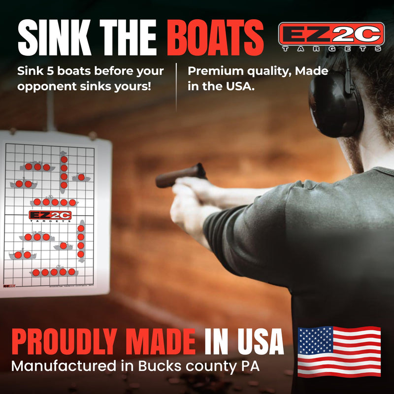 Load image into Gallery viewer, 40 EZ2C Targets: Four Fun Game Styles Paper Targets 11"x17" USA MADE
