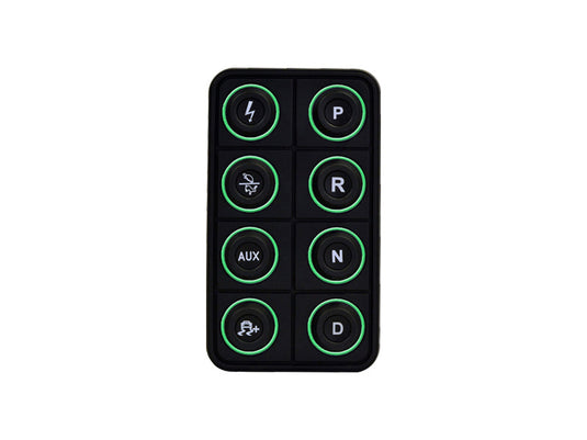 AEM EV 8 Button Keypad CAN Based Programmable Backlighting 30-8400