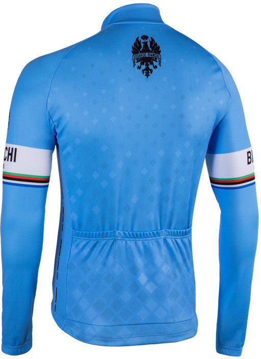 BIANCHI MILANO STORIA1 Blue Long Sleeve Jersey (Small)