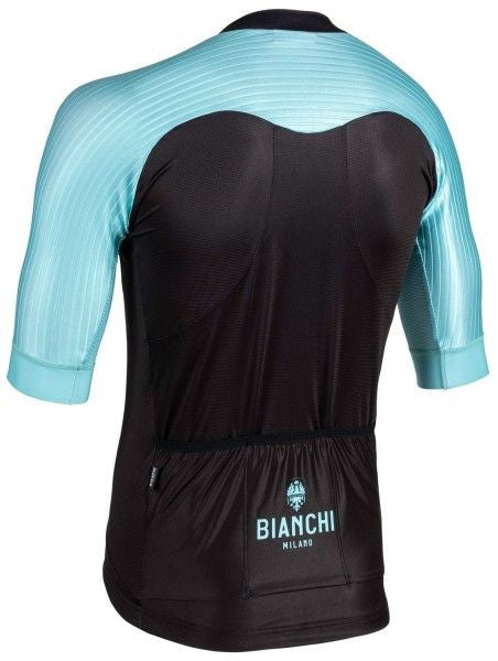 Load image into Gallery viewer, Bianchi Milano VALCONCA1 AERO Men&#39;s Black Turquoise Jersey
