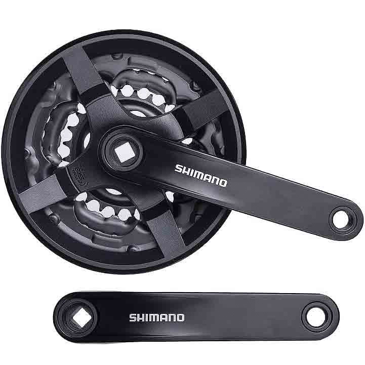 Load image into Gallery viewer, Shimano Tourney Bicycle Crankset FC-TY301 42-34-24 Teeth for 3x6/7/8 Speed 170mm
