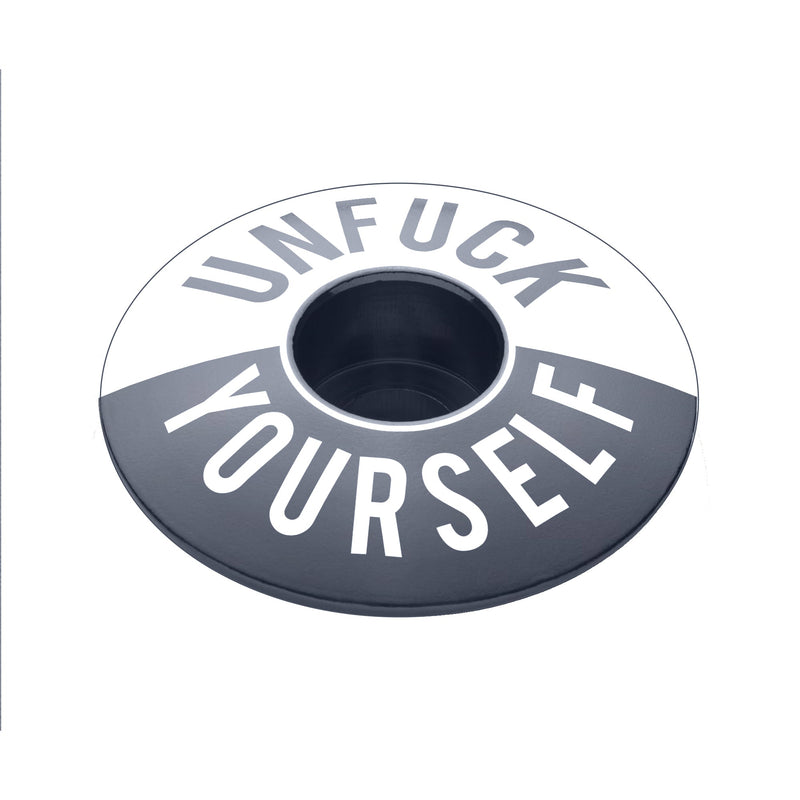 Load image into Gallery viewer, Unfuck Yourself Bicycle Headset Cap
